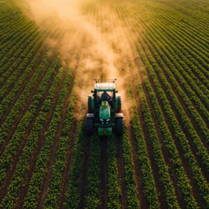 tractor-working-green-field